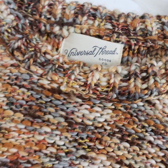 Multicolored earth tones womens sweater - Picture 2 of 4